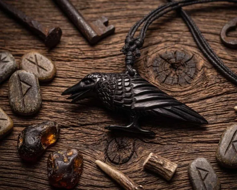 Raven from horn